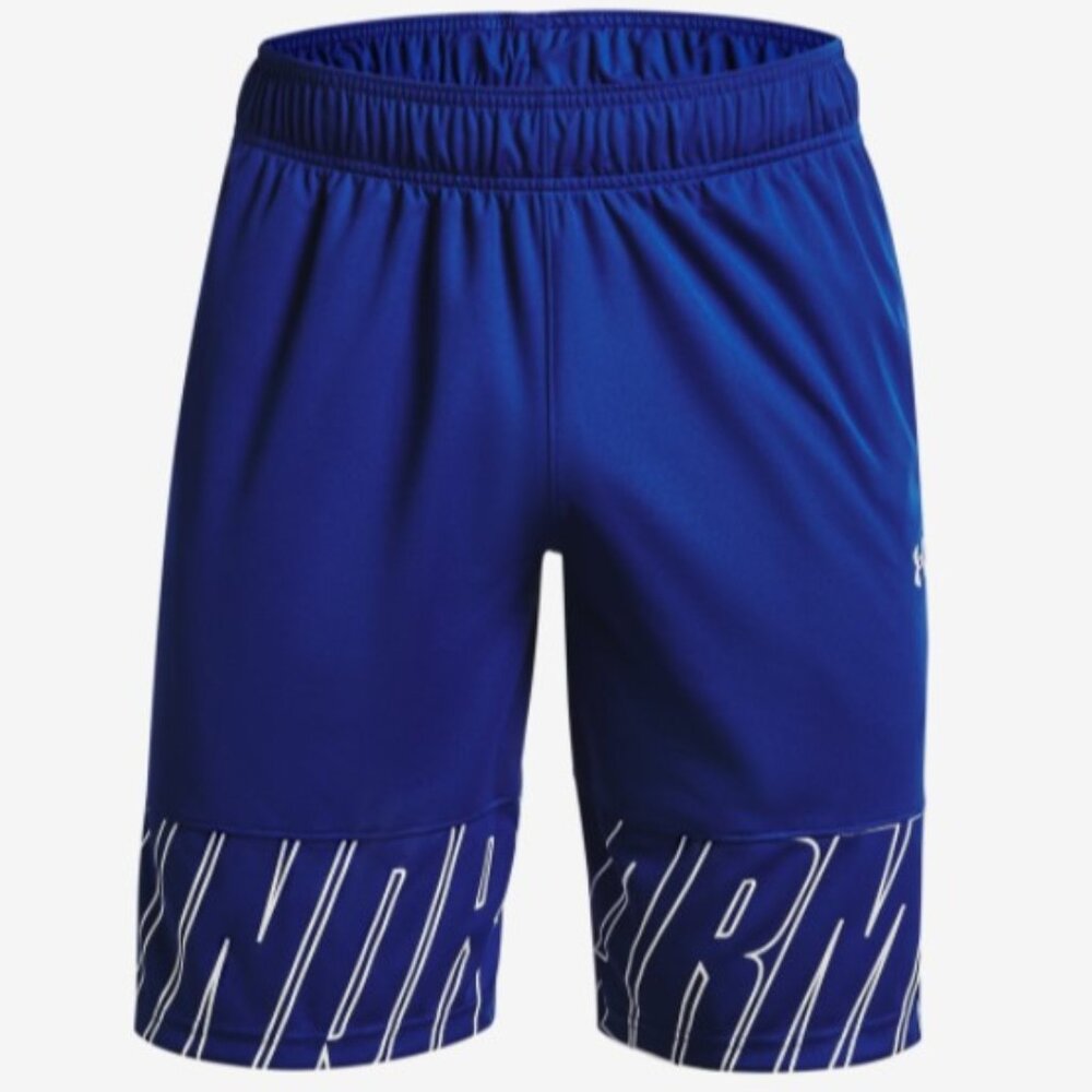 Mens Under Armour Baseline Speed Shorts Blue Multiple Sizes Graphic Shorts